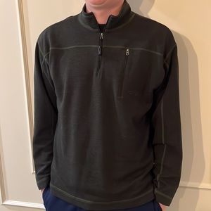 Dark Gray Orvis Polyester 1/4 Zip Pullover